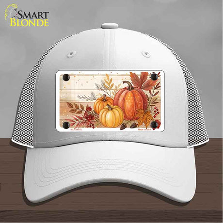 Autumn Pumpkins & Leaves Novelty License Plate Hat HAT-MLP-14516