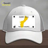 Guam State Novelty License Plate Hat Mesh / White