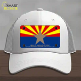 Bullhead City Arizona Flag Novelty License Plate Hat Mesh / White