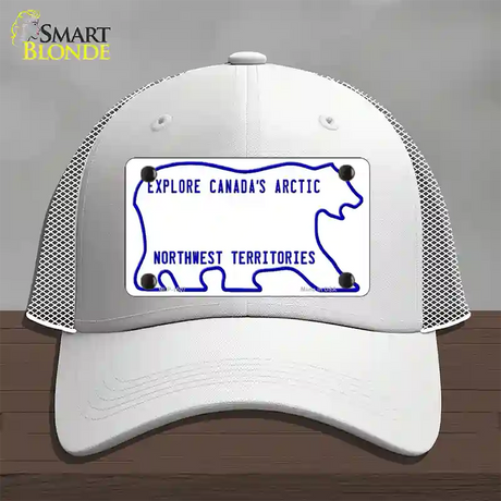 Northwest Territories Novelty License Plate Hat Mesh / White