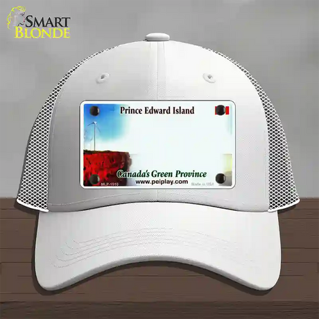 Prince Edward Island Novelty License Plate Hat Mesh / White