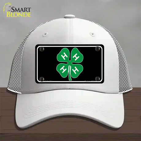 4-H Novelty License Plate Hat Mesh / White