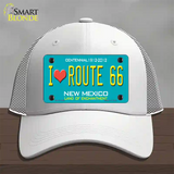 I Love Route 66 New Mexico Novelty License Plate Hat Mesh / White