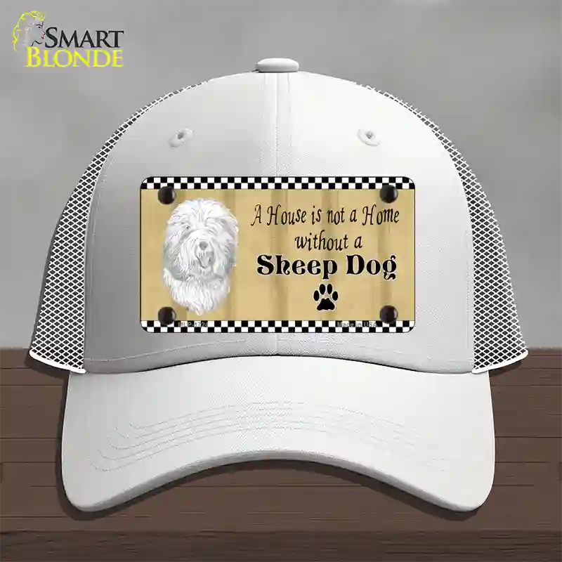 Pencil Sketch Sheep Novelty License Plate Hat Mesh / White