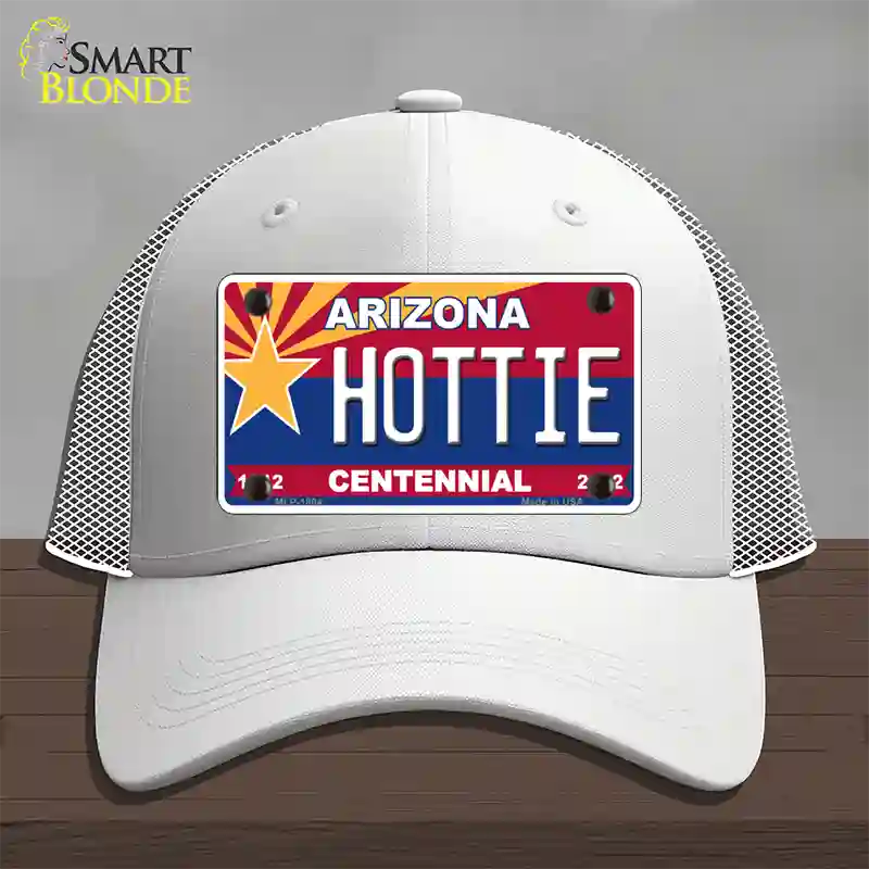 Arizona Centennial Hottie Novelty License Plate Hat Mesh / White