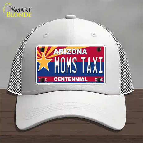 Arizona Centennial Moms Taxi Novelty License Plate Hat Mesh / White