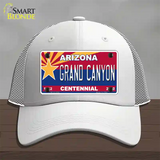 Arizona Centennial Grand Canyon Novelty License Plate Hat Mesh / White