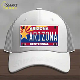 Arizona Centennial Arizona Novelty License Plate Hat Mesh / White