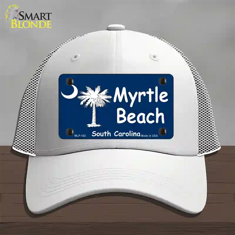 Myrtle Beach Novelty License Plate Hat Mesh / White