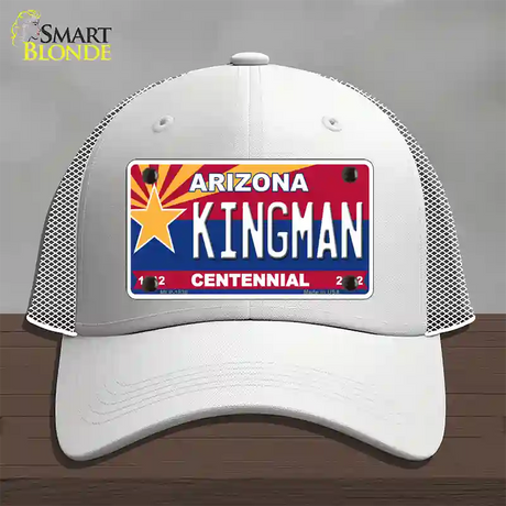 Arizona Centennial Kingman Novelty License Plate Hat Mesh / White