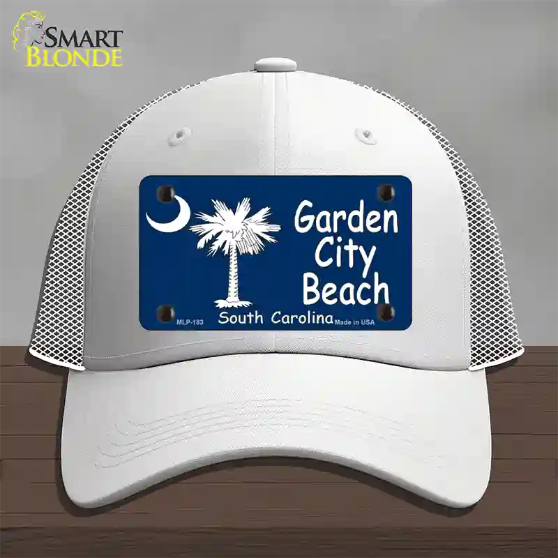 Garden City Beach South Carolina Novelty License Plate Hat Mesh / White