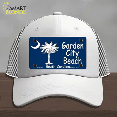 Garden City Beach South Carolina Novelty License Plate Hat Mesh / White