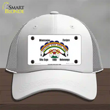 Cheyenne River Sioux Flag Novelty License Plate Hat Mesh / White