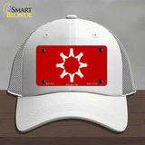 Oglala Sioux Tribe Flag Novelty License Plate Hat Mesh / White