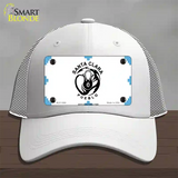 Santa Clara Pueblo Flag Novelty License Plate Hat Mesh / White