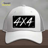 4x4 Novelty License Plate Hat Mesh / White