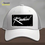 Radical Novelty License Plate Hat Mesh / White