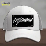 Performance Novelty License Plate Hat Mesh / White