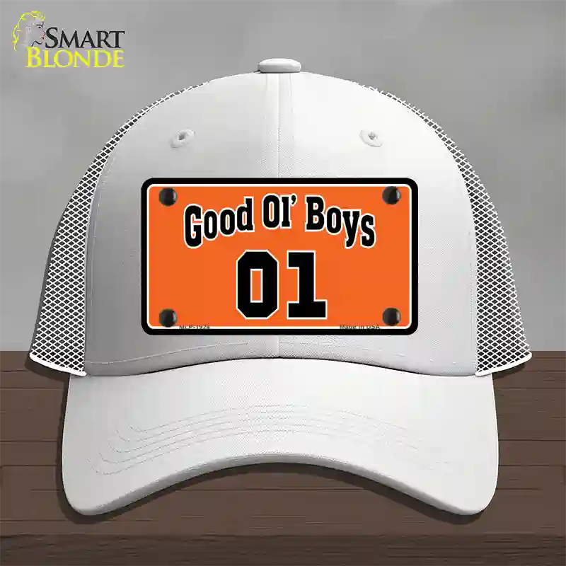 Good Ol Boys Novelty License Plate Hat Mesh / White