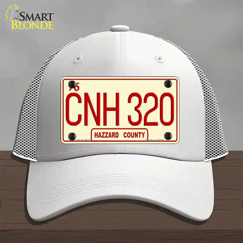 CNH 320 Novelty License Plate Hat Mesh / White