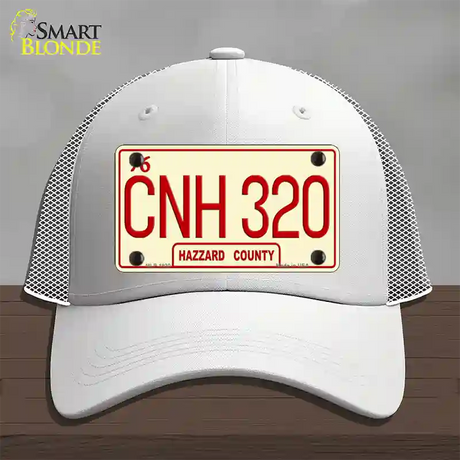 CNH 320 Novelty License Plate Hat Mesh / White