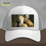 Horses Sweet On Each Other Novelty License Plate Hat Mesh / White