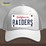 Raiders California State Novelty License Plate Hat Mesh / White