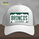 Broncos Colorado State Novelty License Plate Hat Mesh / White