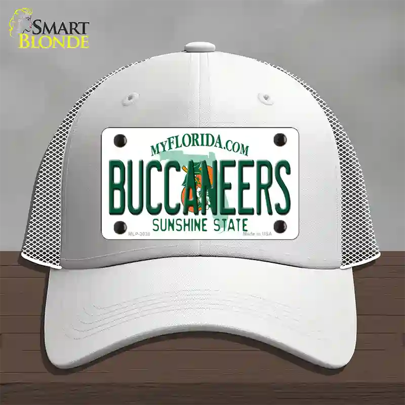 Buccaneers Florida State Novelty License Plate Hat Mesh / White