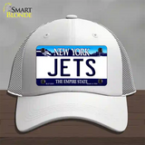 Jets New York State Novelty License Plate Hat Mesh / White