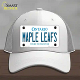 Maple Leafs Ontario Canada Province Novelty License Plate Hat Mesh / White