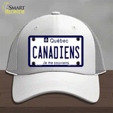 Canadiens Quebec Canada Province Novelty License Plate Hat Mesh / White