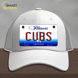 Cubs Chicago Illinois State Novelty License Plate Hat Mesh / White