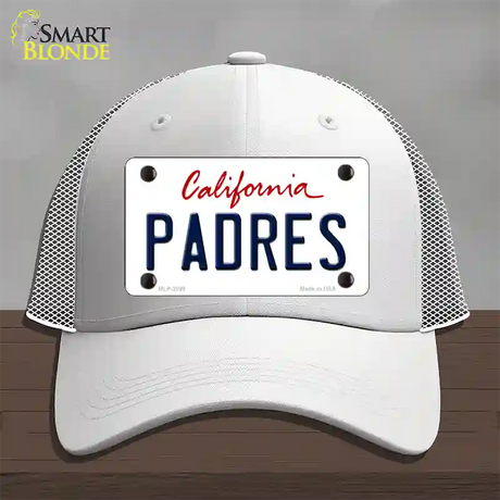 Padres California State Novelty License Plate Hat Mesh / White