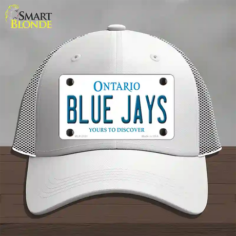 Blue Jays Toronto Canada Province Novelty License Plate Hat Mesh / White