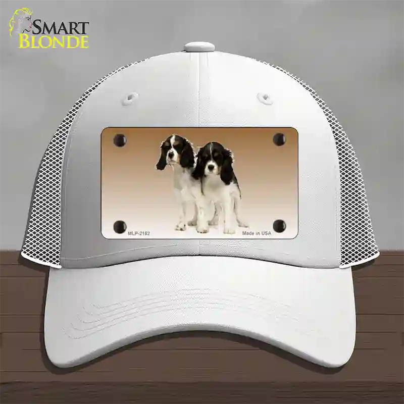 Cavalier King Charles Spaniel Dog Novelty License Plate Hat Mesh / White