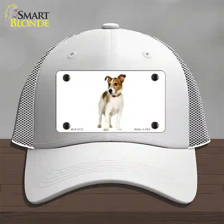 Jack Russell Terrier Dog Novelty License Plate Hat Mesh / White