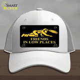 Miners Friends In Low Places Novelty License Plate Hat Mesh / White