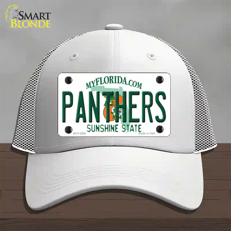 Panthers Florida State Novelty License Plate Hat Mesh / White