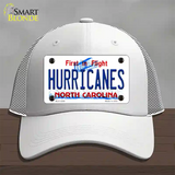 Hurricanes North Carolina State Novelty License Plate Hat Mesh / White