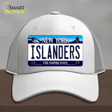 Islanders New York State Novelty License Plate Hat Mesh / White