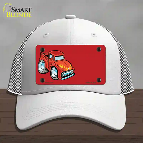 Cartoon Classic Effie Offset Novelty License Plate Hat Mesh / White