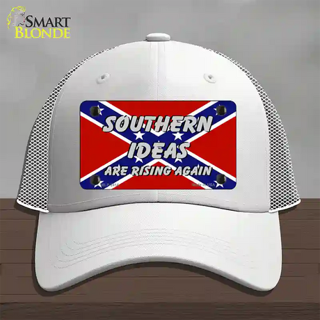 Southern Ideas Risin Again Novelty License Plate Hat Mesh / White