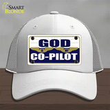 God Is My Co-Pilot Novelty License Plate Hat Mesh / White