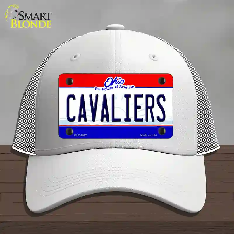 Cavaliers Ohio State Novelty License Plate Hat Mesh / White