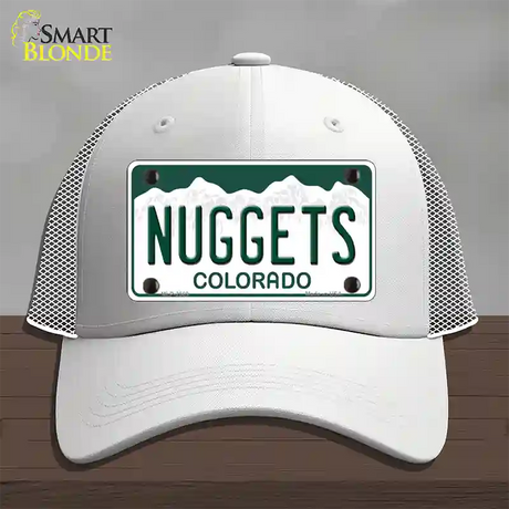 Nuggets Colorado State Novelty License Plate Hat Mesh / White