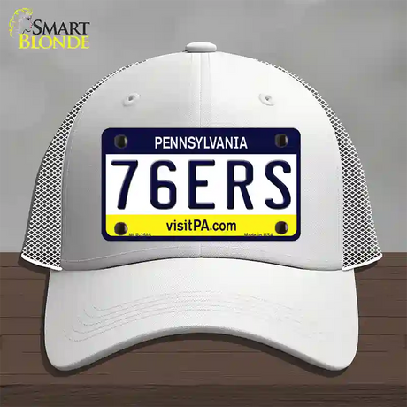 76ers Pennsylvania State Novelty License Plate Hat Mesh / White