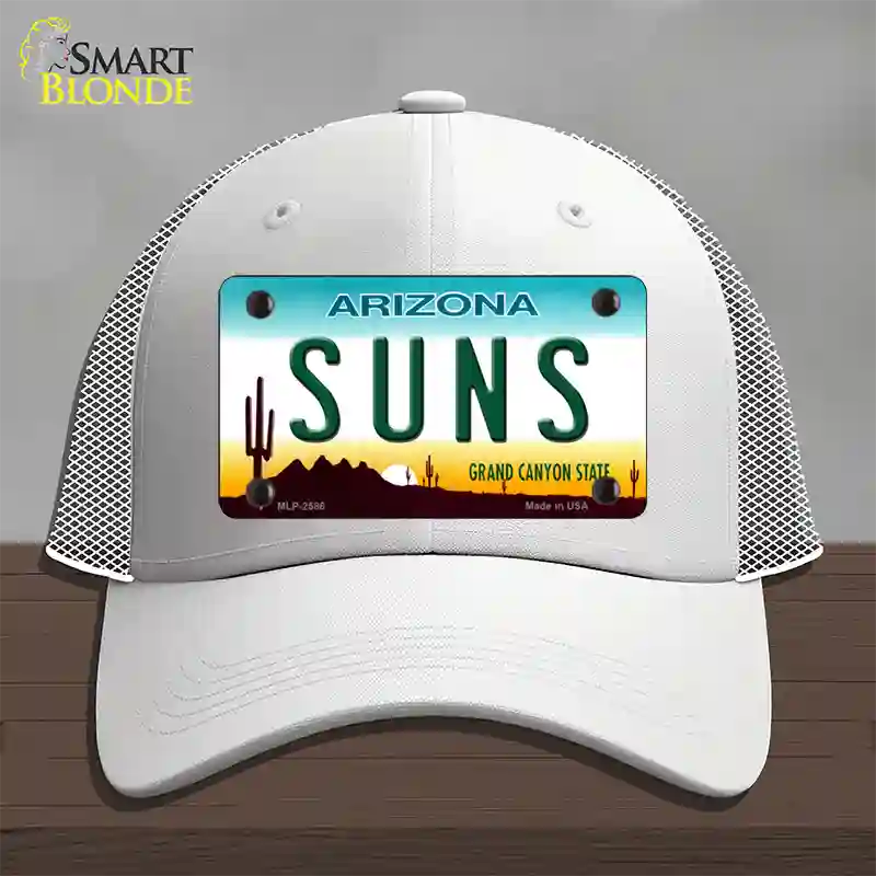 Suns Arizona State Novelty License Plate Hat Mesh / White