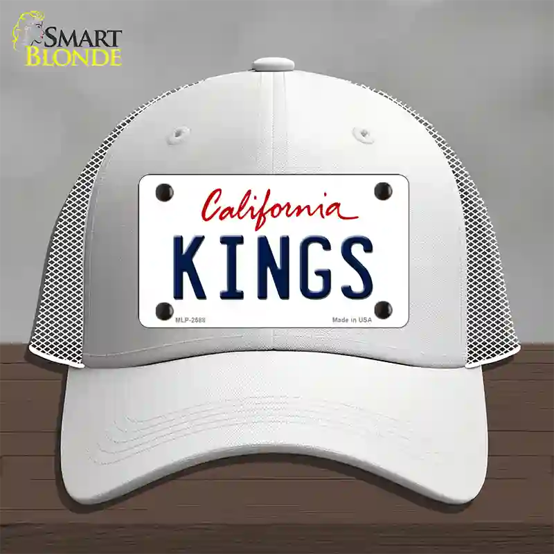 Kings California Novelty License Plate Hat Mesh / White