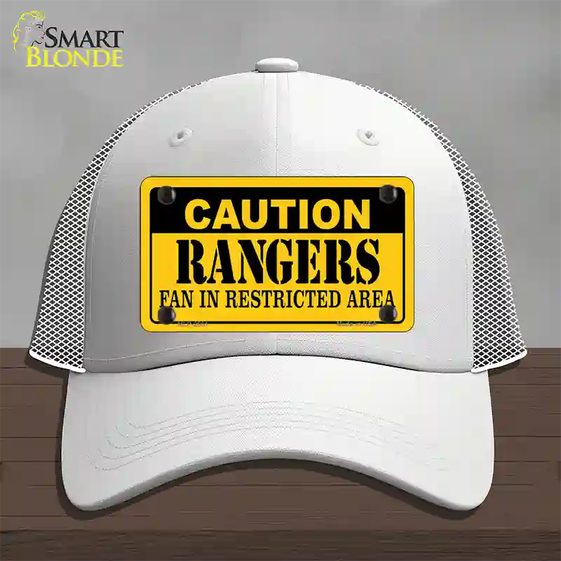 Caution Rangers Novelty License Plate Hat Mesh / White